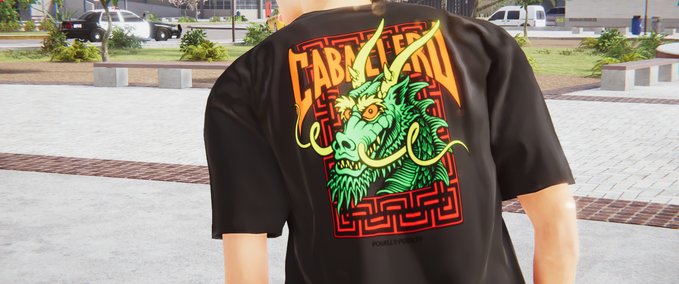 Real Brand Powell Peralta - Steve Cabarello Dragon Shirt Skater XL mod