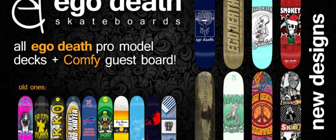 Fakeskate Brand Ego Death - Pro Model Deck Pack (2019/2020) Skater XL mod