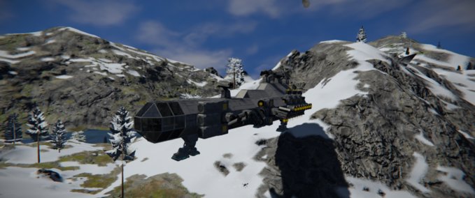 Blueprint UNE Patrol Ship Space Engineers mod