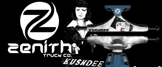 Fakeskate Brand Zenith Truck Co. - KushDee Pro Model Skater XL mod