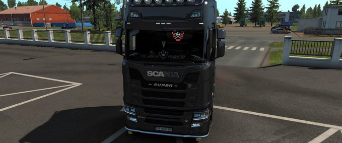 Trucks Scania Scheibenaufkleber [1.38.x] Eurotruck Simulator mod