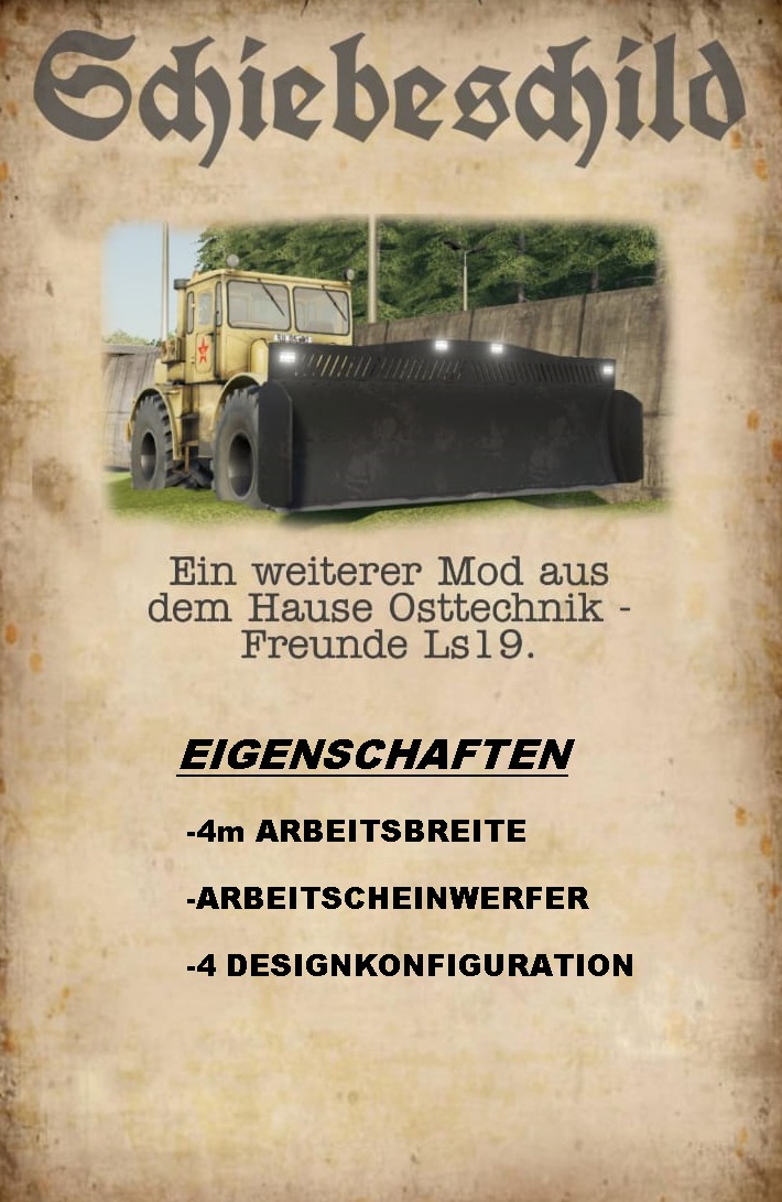 K700 Eigenbau Schiebeschild - Thumbnail 1