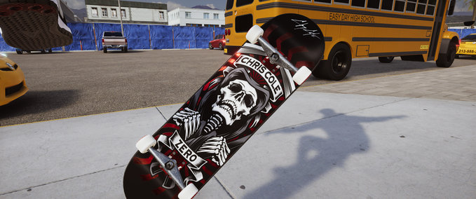 Real Brand ZERO - Cole - MMXX Black dip w/ Red Foil + Grip Skater XL mod