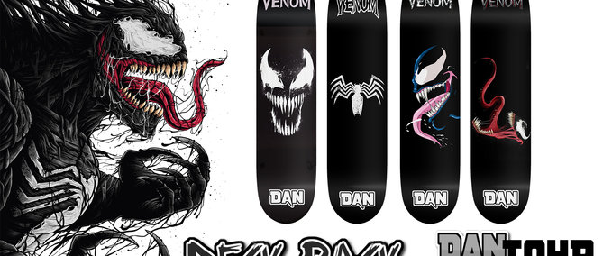 Gear Venom Deck pack Skater XL mod