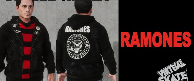 Uncategorized RAMONES batlle jacket Skater XL mod