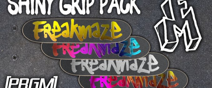 Fakeskate Brand Freakmaze Griptape - Shiny Pack Skater XL mod