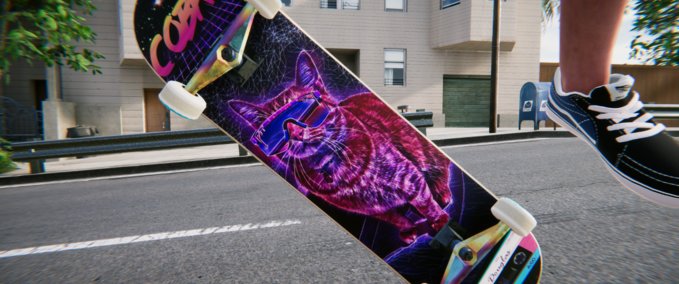 Gear Cobra Cat Vaporwave - Kyle Douglas mock pro deck Skater XL mod