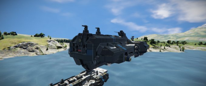 Blueprint B-60 Black Betty V7 Freighter Space Engineers mod