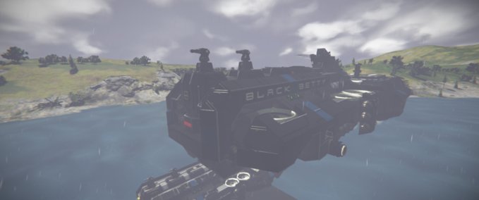 Blueprint B-60 Black Betty V7 Freighter Space Engineers mod