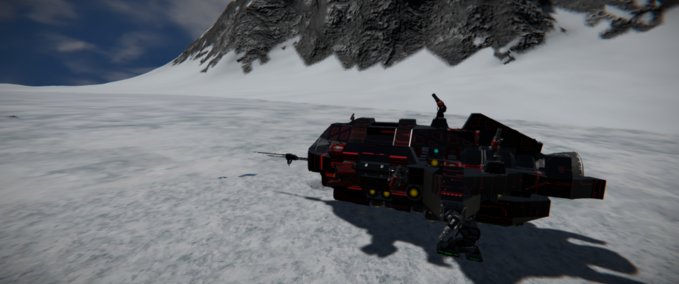 Blueprint Vulture mk3 Gunship Space Engineers mod