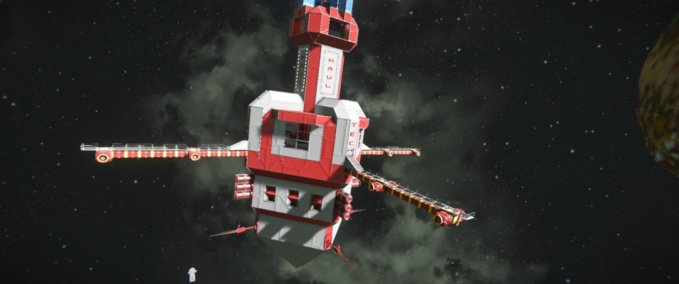 Blueprint Haul-Tec© Space Tower Space Engineers mod