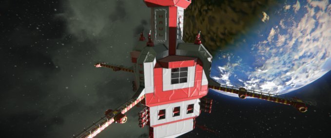 Blueprint Haul-Tec© Space Tower Space Engineers mod