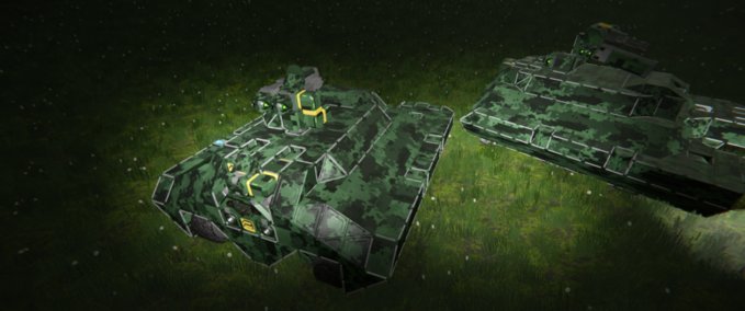 Blueprint LH Camo Tank MK. 1 Space Engineers mod