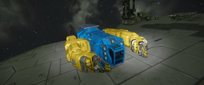 Blueprint Utility ship (ion engines) Space Engineers mod