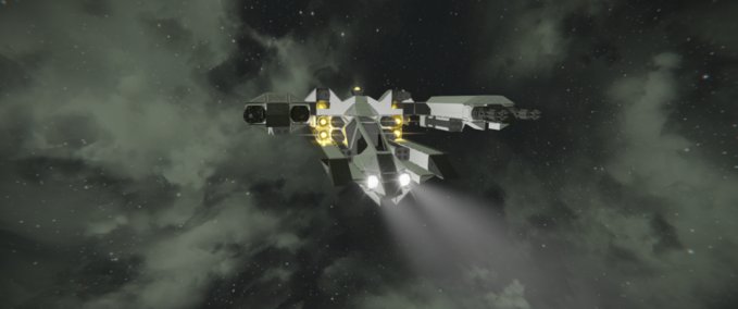 Blueprint V'wing Fighter Space Engineers mod