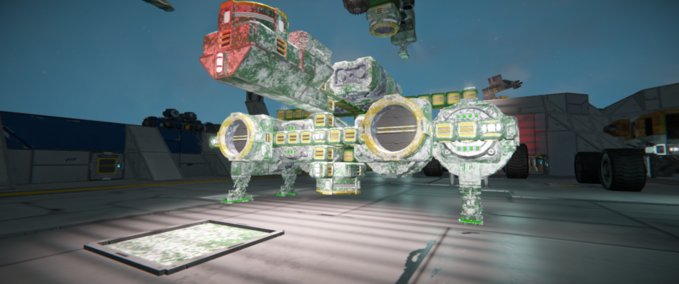 Blueprint lifter hydrogen ship dock Space Engineers mod