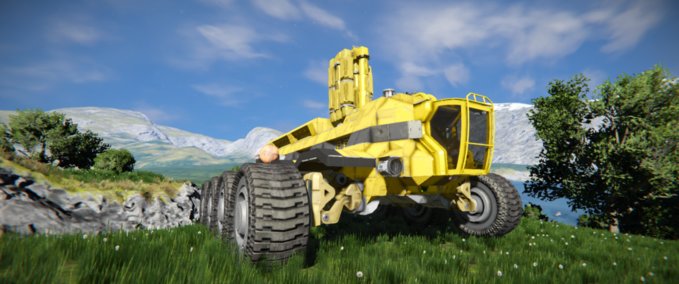 Blueprint Rhino small mobile digger mk2 Space Engineers mod