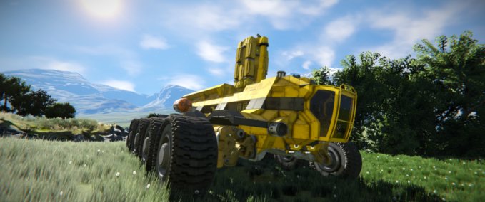 Blueprint Rhino small mobile digger mk2 Space Engineers mod