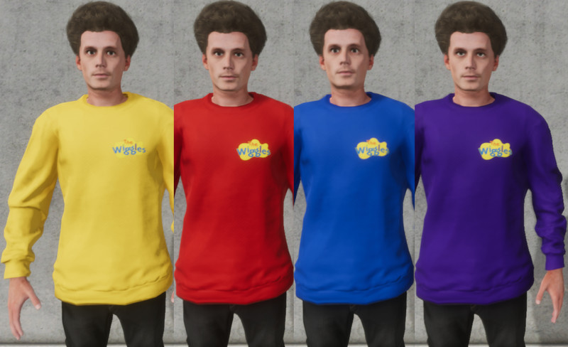 Skater XL: The Wiggles skivvies v 1.0 Real Brand, Long Sleeve T-Shirt ...