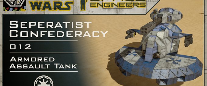 Uncategorized 012 Purrfect Blinky's Seperatist AAT - Star Wars Space Engineers mod