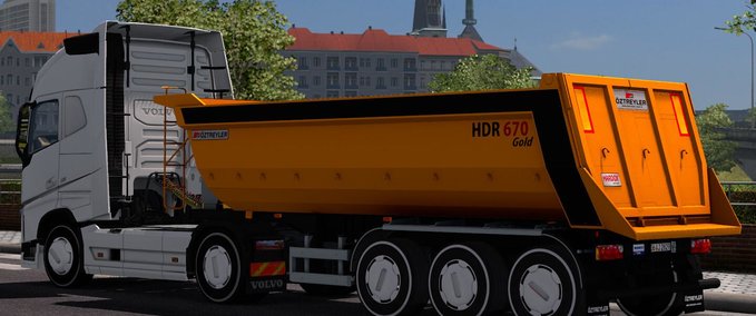 Trailer OZTREYLER DAMPER ANHÄNGER [1.38.X] Eurotruck Simulator mod