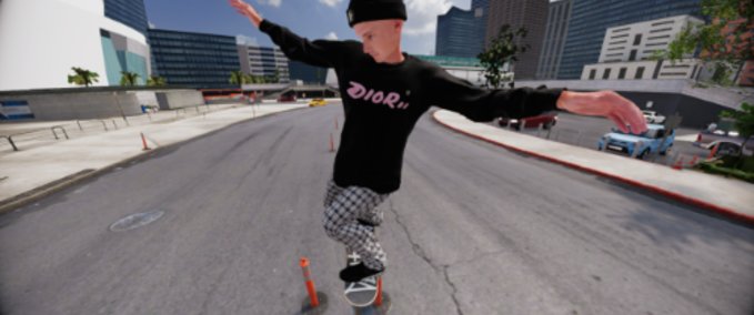 Gear Dior X Kaws Crewneck Skater XL mod