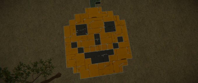 Blueprint Pumkin pixelart Space Engineers mod