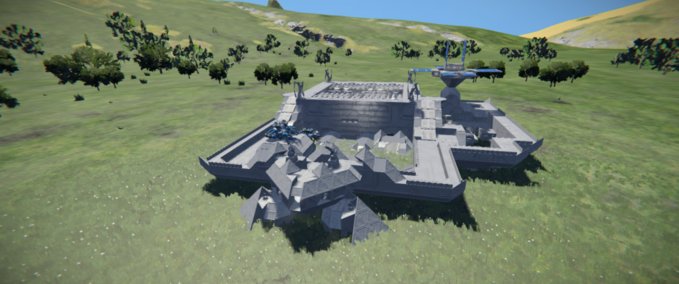 Blueprint Survival base Medium size Space Engineers mod