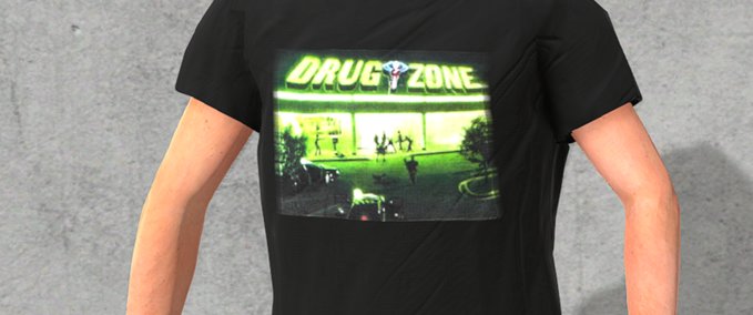 Gear Playboi Carti Neon Tour DrugZone Tee Skater XL mod