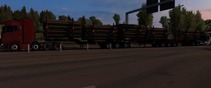 Trailer Besitzbare Arctic Logs Triple Anhänger [1.38.x] Eurotruck Simulator mod