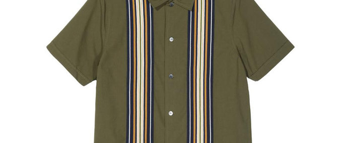 Gear Stussy striped olive Skater XL mod