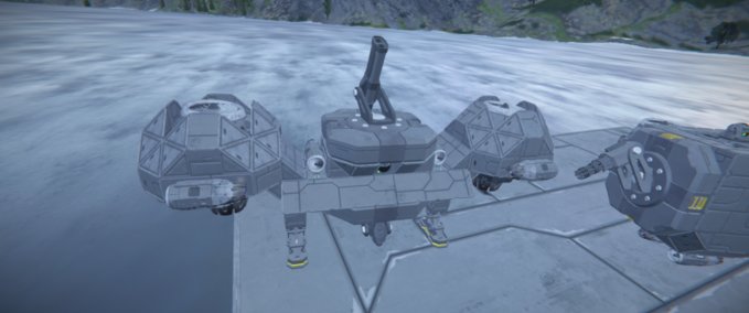 Blueprint Rocket drone prototype Space Engineers mod