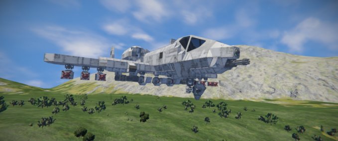 Blueprint A-10 warthog with working bombs+sights Space Engineers mod