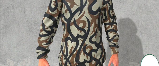 Uncategorized Number (N)ine Tribal Heart Long Sleeve Skater XL mod