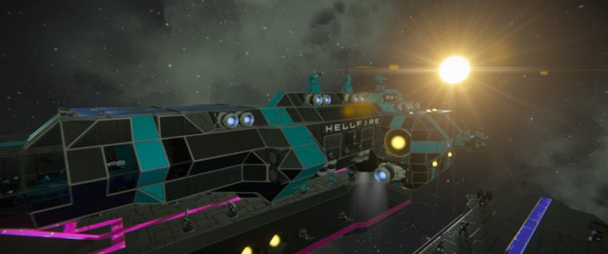 Blueprint RWI Hellfire mk2 Space Engineers mod
