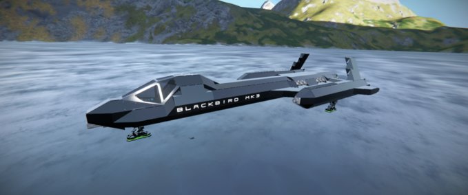 Blueprint SR-71 Blackbird Mk3 Space Engineers mod
