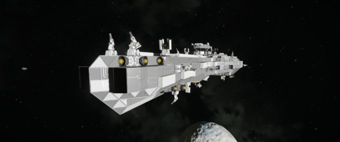 Blueprint GrayWolf Destroyer - Survival Ready Space Engineers mod