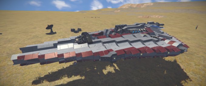 Blueprint Pirate-Refurbished Light Cruiser Space Engineers mod
