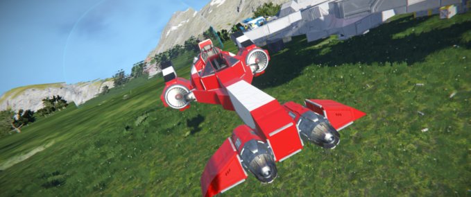 Blueprint Red speeder Space Engineers mod