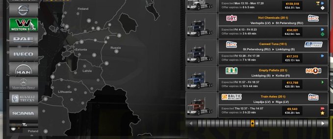 Trucks WESTERN STAR 49X [1.38.X] Eurotruck Simulator mod