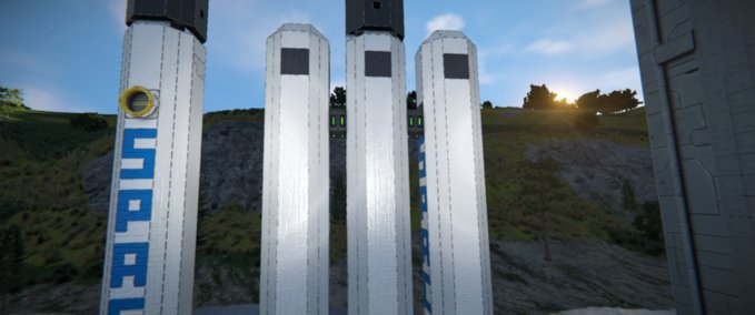 Blueprint Falcon heavy payload starman Space Engineers mod