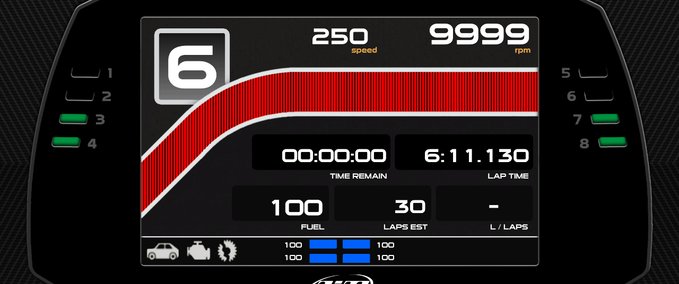 GT WTCR_2020_Audi_RS3 Dashpanel mod