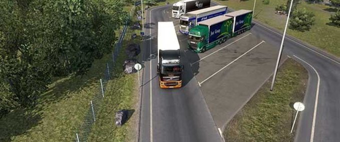 Mods KI LKW Geschwindigkeit für BDF LKWs mit und ohne Anhängern im Straßenverkehr von JC [1.38.x] Eurotruck Simulator mod