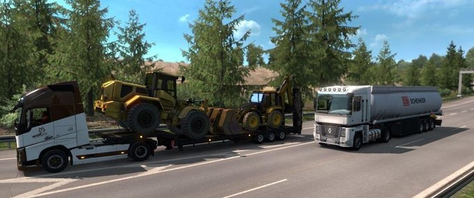 Mods KI Geschwindigkeit fürPaket getunter LKWs im Straßenverkehr von Trafficmaniac [1.38.x] Eurotruck Simulator mod