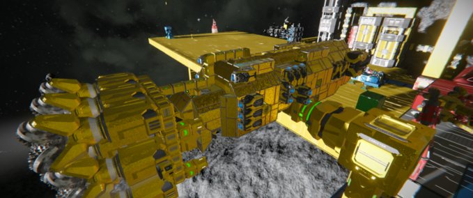 Blueprint The Golden Driller Space Engineers mod