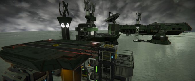 Blueprint Mercenary Base Space Engineers mod