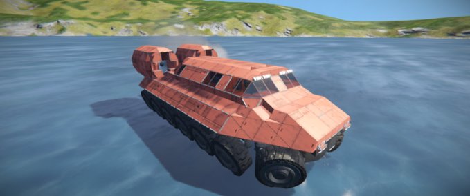 Blueprint Hovercraft orange Space Engineers mod