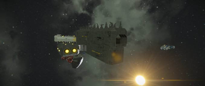 Blueprint H- class warrior ship Space Engineers mod