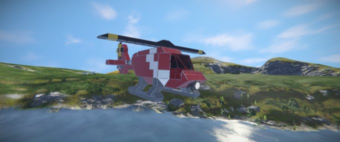 Blueprint Cherrybomb scout heli Space Engineers mod