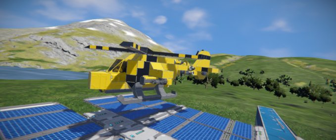Blueprint Bumblebee attack heli Space Engineers mod